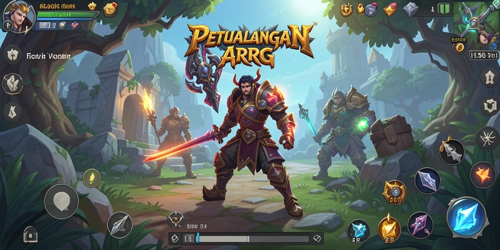 Tampilan menakjubkan dari gameplay ARPG di 55RP.