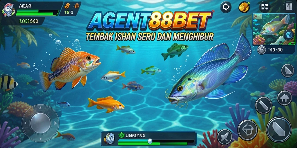 Gameplay menarik dalam AGENT88BET saat menembak berbagai ikan.