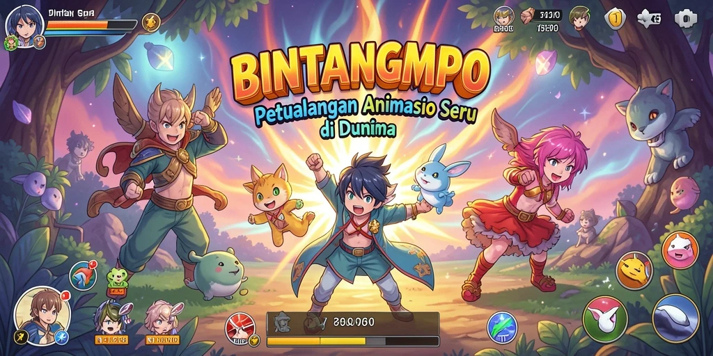 Tampilan gameplay BINTANGMPO yang menarik dan penuh warna.