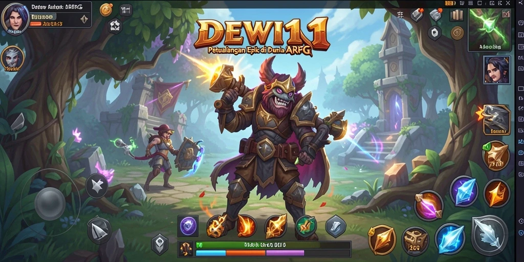 Screenshot gameplay DEWI11 yang menampilkan aksi seru dalam petualangan ARPG.