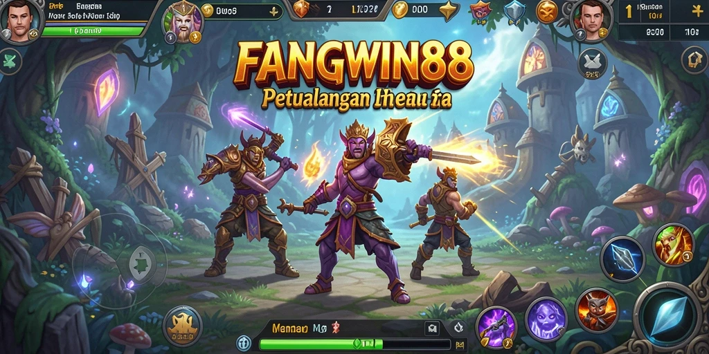 Tampilan gameplay RPG FANGWIN88 yang mengasyikkan dan penuh aksi.