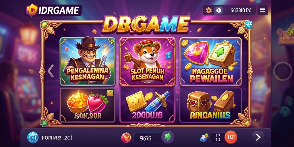 Tampilan gameplay yang menarik dari IDRGAME dengan berbagai tema Slot.