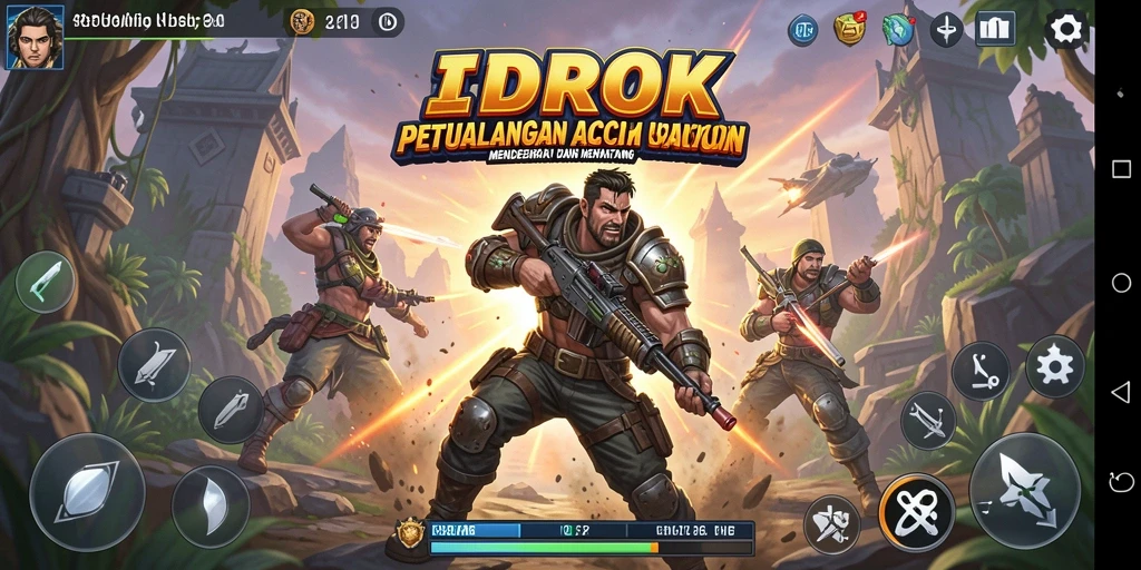 Screenshot gameplay IDROK yang menampilkan aksi mendebarkan.