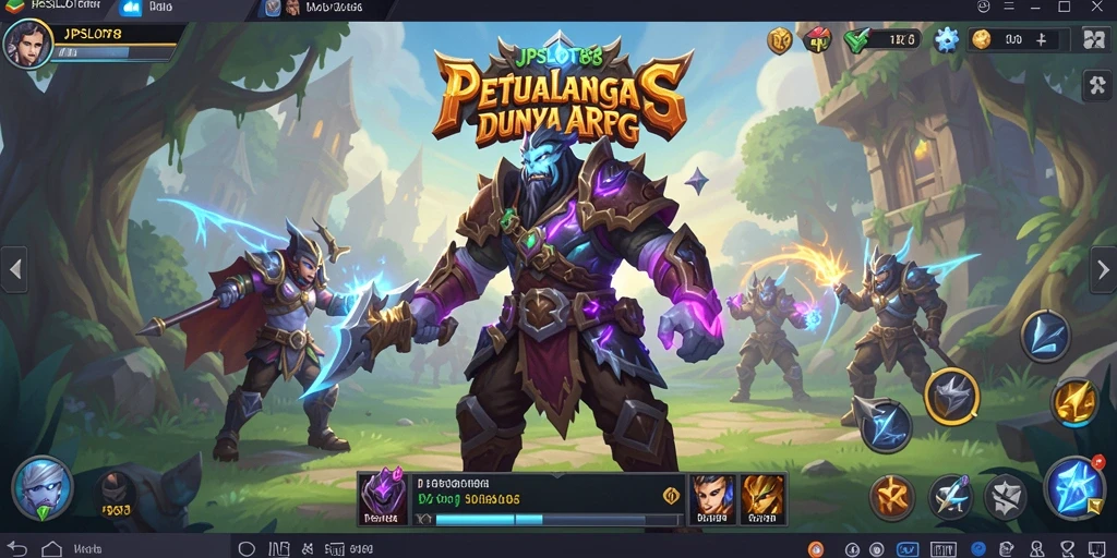 Screenshot JPSLOT88 menampilkan aksi pertarungan seru di dunia ARPG.