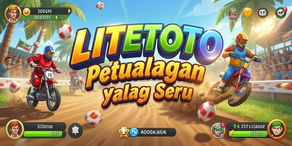 Gameplay balap seru di dalam LITETOTO dengan trek yang menantang.