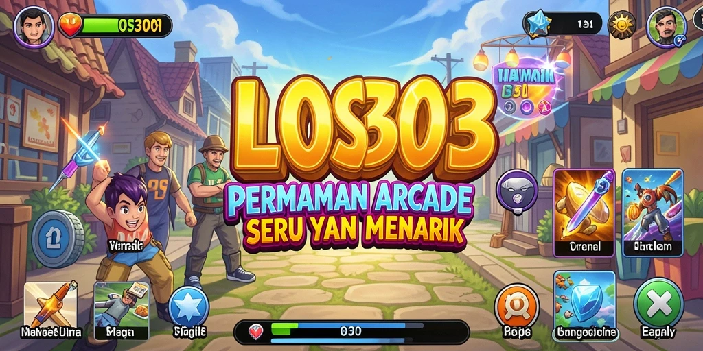 Screenshot utama menunjukkan gameplay seru dan penuh tantangan di LOS303.