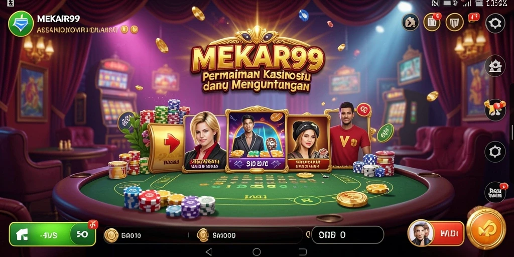 Gameplay menarik di MEKAR99 dengan berbagai permainan Kasino.