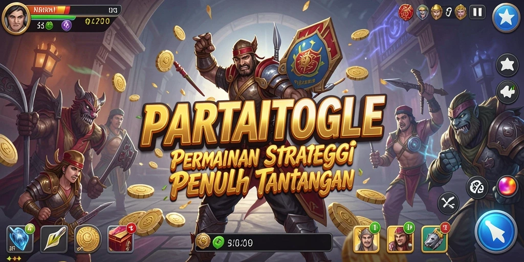 Screenshot menampilkan gameplay intens dan strategi dalam PARTAITOGEL.