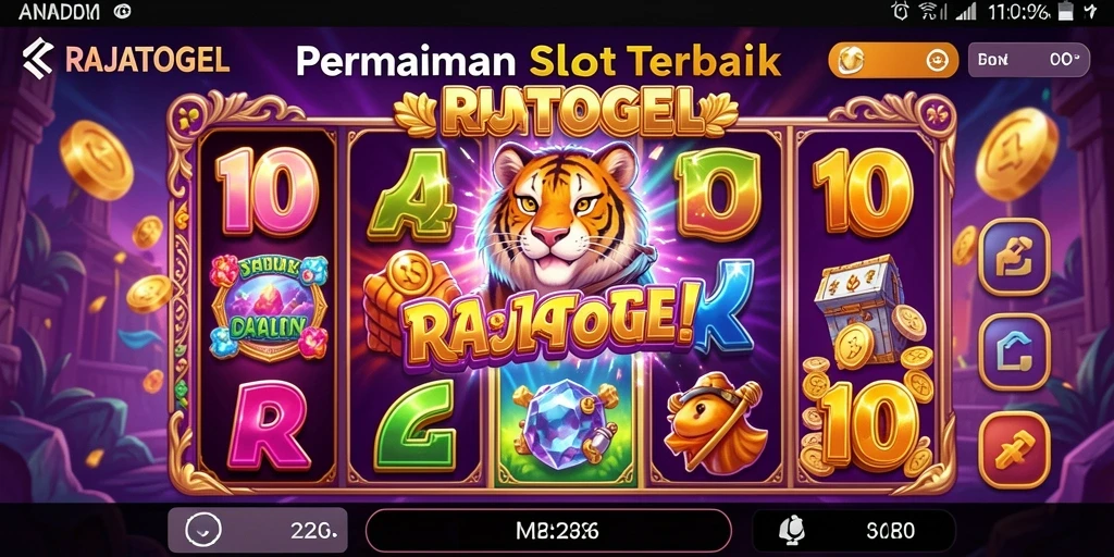 Tampilan gameplay menakjubkan RAJATOGEL dengan fitur slot menarik.