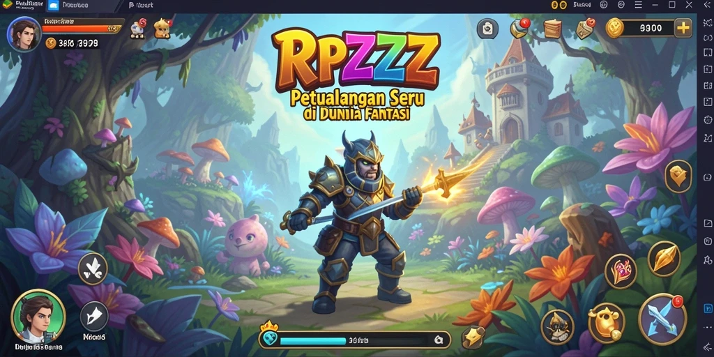 Tampilan gameplay seru dari RPZZZ di dunia petualangan.