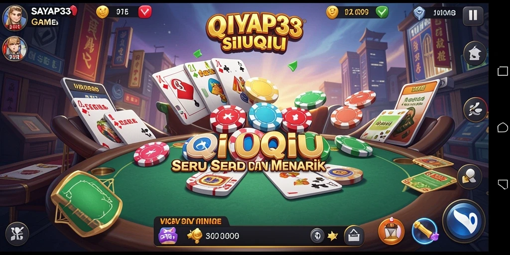 Tampilan gameplay QiuQiu yang menarik di SAYAP33.