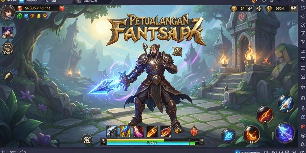 Tangkapan layar SR996 menampilkan pertarungan seru dengan efek visual yang menakjubkan.