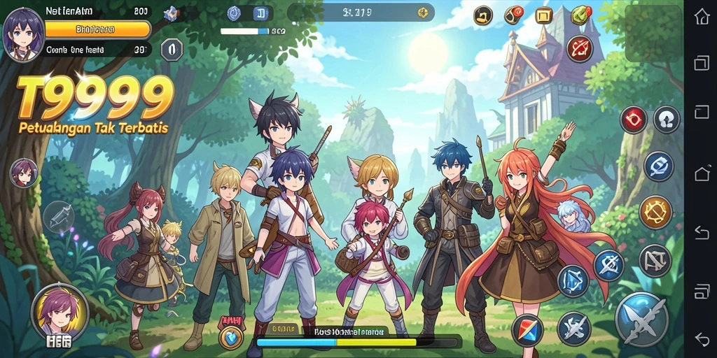 Tangkapan layar menunjukkan aksi seru dalam gameplay Anime.