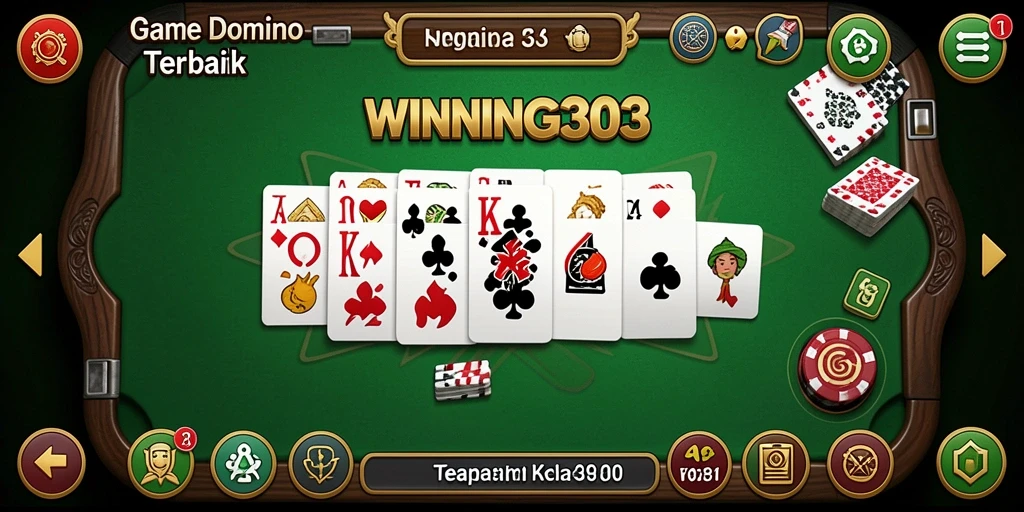 Screenshot utama WINNING303 menampilkan gameplay seru permainan Domino.